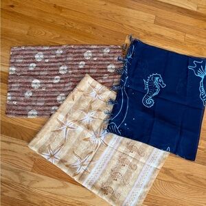 Bathing Suit Sarong / Cover Ups (3). Wraparound Beach / Pool Cover Up. Excellent